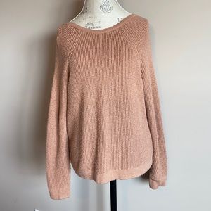 Brown Open Back Sweater!